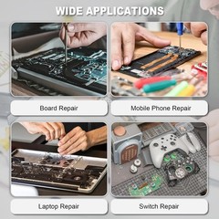 X-Large Silicone Soldering Mat BGA Gun Heat Resistant Solder Station Magnetic