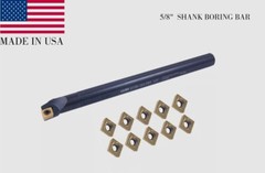 5/8″ SHANK X 8″ LONG S10-SCLCR2 INDEXABLE BORING BAR + 10P CCMT060204 INSERT USA