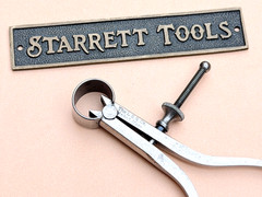 Rare/Antique STARRETT No.76 Thread Calipers W/Square Legs, 3.0” Size & Capacity!