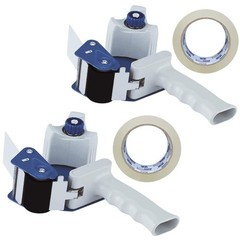 PERFECTAPE Heavy Duty Packing Tape 8 Rolls & Tape Gun 2 Pcs, Total 480Y, Clea…