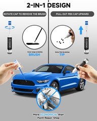 Touch Up Paint E7 Velocity Blue Metallic 2 in 1 Pen for Ford – Repair Chips