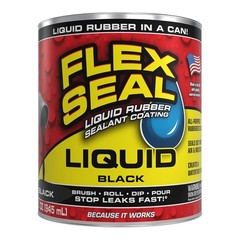 Flex Seal Liquid – Liquid Rubber Sealant Coating – Jumbo – Black – Size: 32 oz