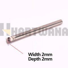 Internal Grooving Turning Tool Holder 10mm Indexable Grooving Inserts 2mm 10PCS