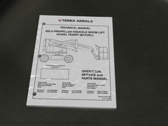 Terex TA50RT Bi Fuel Self Propelled Knuckle Boom Boom Lift Service Manual Book