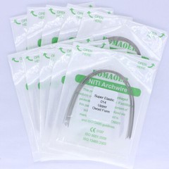 10 Packs Dental Orthodontic Super Elastic Niti (Round Ovoid)Arch Wire 014 Upper