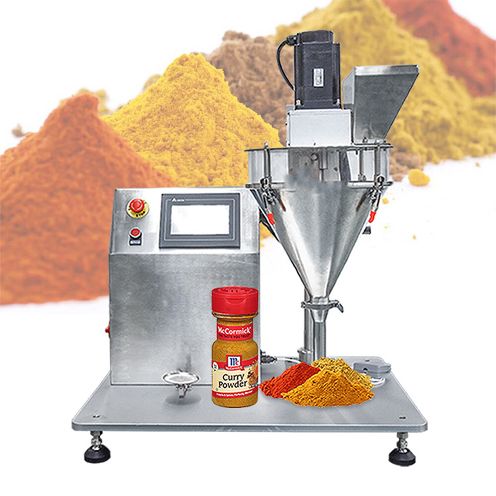 Spiral Semi Automatic Pepper Spice Coffee Powder Auger Powder Filling Machine