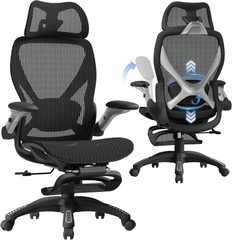 ELABEST X100 Ergonomic Mesh Office Chair Footrest Big Tall