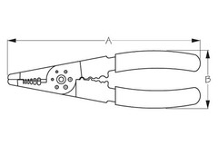 Sea Dog SAE 22 to 10 AWG Fixed Stripper/Crimper/Wire & Screw Cutter Multi-Tool
