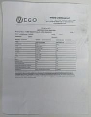 NEW 1 lbs 16oz Purified Terephthalic Acid PTA 454g WEGO Chemical TPA TA 100-21-0