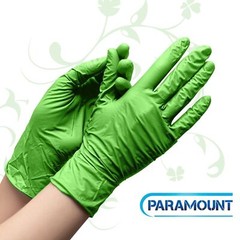 6MIL INDUSTRIAL DISPOSABLE NITRILE GLOVES, GREEN, POWDER FREE MEDIUM 1000 PCS