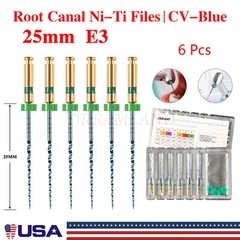 Dental Endo Rotary Files X-Pro Gold Taper NITI Root Canal Files 21/25/31MM 6Pcs