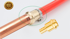 12 Pack 1/2″ Pro Press PEX Adapter Brass Copper to PEX B Fittings Lead Free
