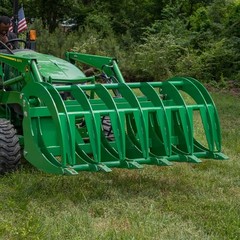 Titan Attachments 72″ HD Root Grapple Rake Attachment Fits John Deere Hook & Pin
