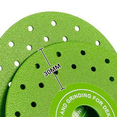 LOZLIN 3 PCS 115MM Vacuum Brazed Ultra-Thin Multi-Pore Flat Abrasive Sheet Disc