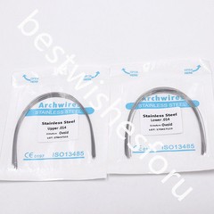 100x 10 Bag Dental Ovoid Stainless Steel Round Arch Wire 012-020 Upper Lower Opt