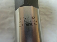 NEW HERTEL 02384543 HSS HAND BTM TAP 1-1/2-12 6FL H4