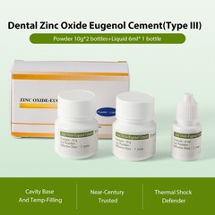 Dental Zinc Oxide Eugenol Cement Powder Liquid Self-Curing for Temporary Crowns