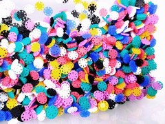 500pcs Dental Endo File Stoppers Root Canal Rotary File Flower Disinfection