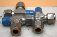 SWAGELOK SS-600-3TMT TUBE FITTING MALE RUN TEE – LOT OF 3PCS