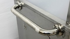 NEW Fruit Cart Vending Concession Stand Stainless Steel Display Frutas Vendor