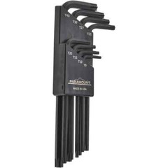 Paramount 8 Piece Steel Tamper-Resistant L-Key Torx Key Set: TR9 to TR40