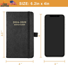 2026-2029 Pocket Planner – 3 Year Monthly Planner 2026-2029, Jul.2026 – Jun.2029