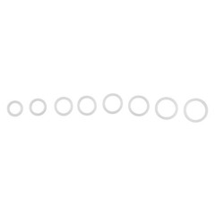1228 Pcs 32 Size Clear Food Grade Silicone O-Rings Assortment Kit with OD 4-32mm