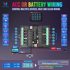 P1S RGB Switch Panel Toggle Momentary Strobe Pulsed Switch Circuit Control Box