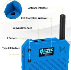 915MHz LoRa V3 ESP32 OLED Board + Antenna +3000mAh Battery + Case for Meshtastic