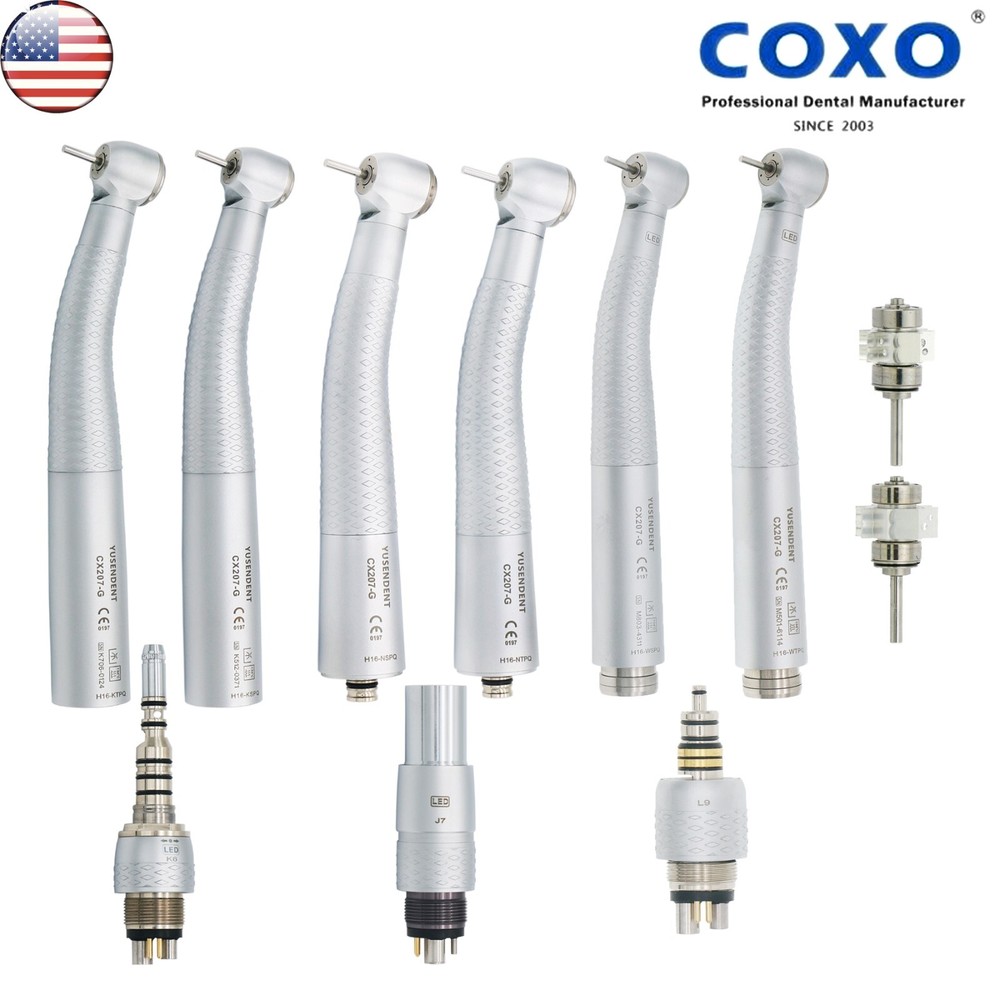 US COXO Dental LED Fiber Optic Handpiece fit Kavo Multiflex NSK Phatelus 6 Pin