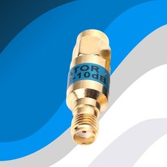 DC-6GHz 2W SMA Fixed Attenuator Brass Gold Attenuator 3db 6db 10db 15db20db 30db