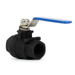 U.S. Solid 2-Way Manual Ball Valve 3/4 in Female Carbon Steel Full Port