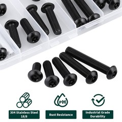M8 Torx Security Screws Kit – 304 Stainless Steel, Tamper Resistant, 20 Pieces