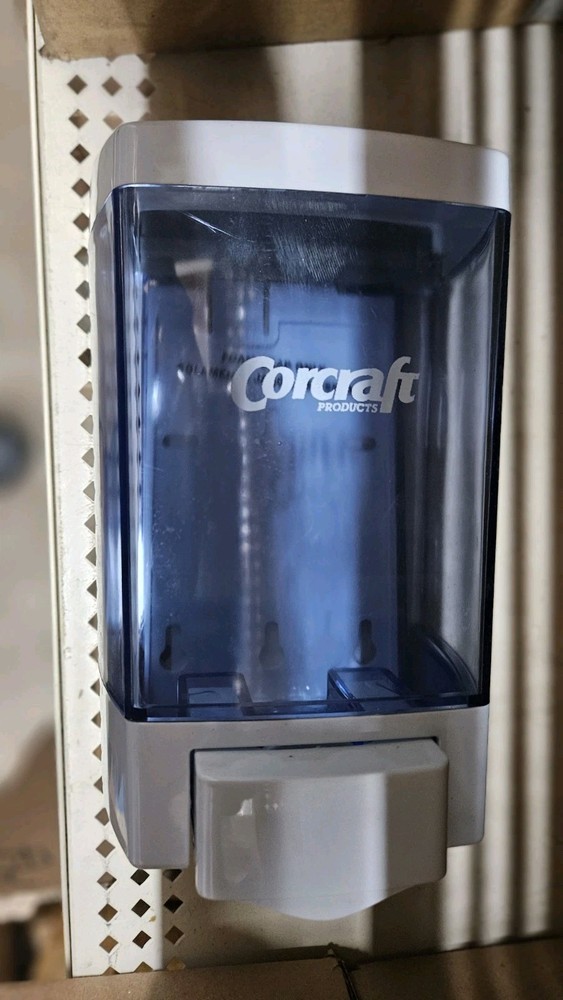 Corcraft 9344 Soap Dispenser 46 oz Wall Mount Gray/White