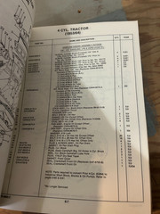 FORD PARTS LIST 1953 / 64 4 CYLINDER TRACTOR (PA-8800-C)