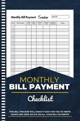 Monthly Bill Payment Organizer Planner 100 Pages