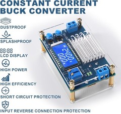 DC Buck Converter 5.3V-32V to 1.2V-32V – 12A Adjustable Power Supply with LCD