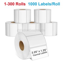 2.25”X1.25″ Direct Thermal Barcode Labels for Zebra Printer 1000 Label Per Roll