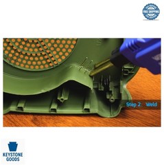 Plastic Welder Kit 110V with 200 Hot Staples and Pliers Car Bumper Repair Tool