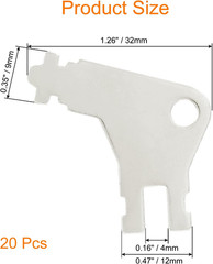20 Pcs 50504 Toilet Paper Towel Dispenser Key, Universal Key for Commercial