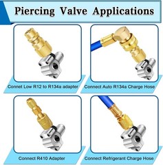 A/C Retrofit Valve Kit-Refrigerant Retrofit Valve Set with R12 to R134A Low Side