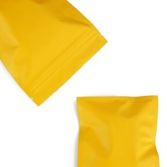 100/200/500 Matte Orange Mylar Foil Smell Proof Resealable Zip Seal Lock Bags