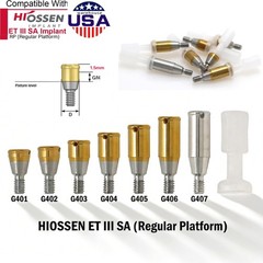 US Dental Locator Abutment Male Caps Kit Fit Hiossen Nobel Zimmer Implant System