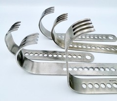 Lot 5 Long Charnley-Style Retractor OM KMedic Stainless Used – 30 DAY Warranty