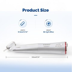 COXO CX235C7 45° Speed-increasing Electric Handpiece 1:4.2 for FG burs Ø1.6mm