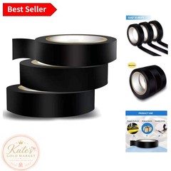 3PCS Black Electrical Tape – Flame Retardant, High Temp, 0.62 in x 49 ft Rolls
