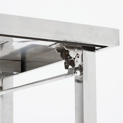 Folding Work Table Heavy Duty Stainless Steel for Kitchen Dining Restaurant