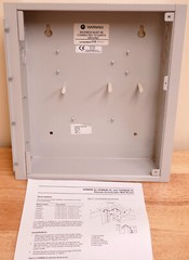 Edwards EST 4ANN/B Four Position LED/LCD Semi-Flush Mount Annunciator Wallbox