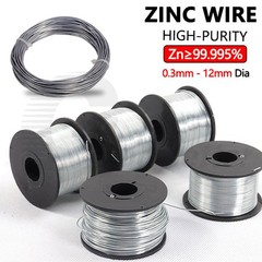 99.995% Zinc Metal Wire 0.3-12mm Zn Anode Electroplating & Arc Spraying for Lab