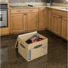 Bankers Box Medium Classic Moving Box 20 Pack, Reinforced Handles, Tape-Free …